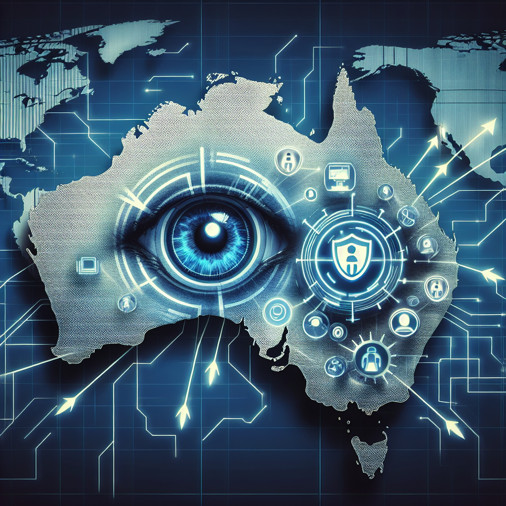 "Imagem ilustrativa do governo australiano anunciando a proibição do uso do DeepSeek, destacando os impactos potenciais e repercussões globais dessa decisão em relação à privacidade e tecnologia."